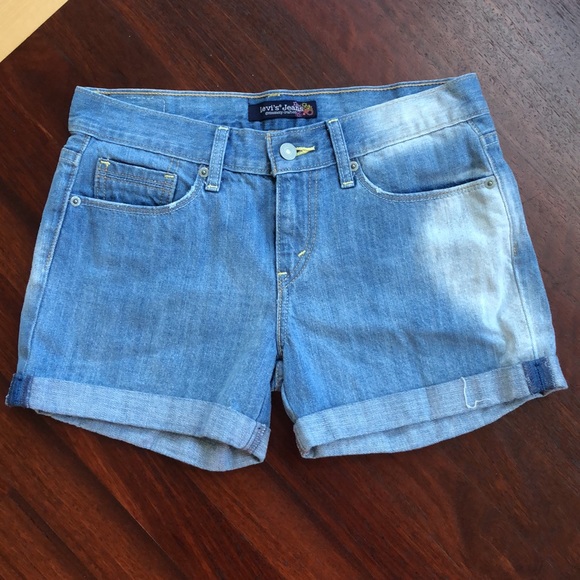Levi’s Jeans Genuinely Crafted Light Blue Denim Shorts - Picture 1 of 8